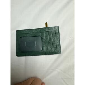 Green Leather Card Holder